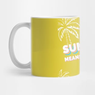 Summer means swimming Mug